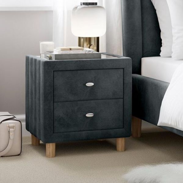 Knox VelvetFinish Bedside Table Dreams